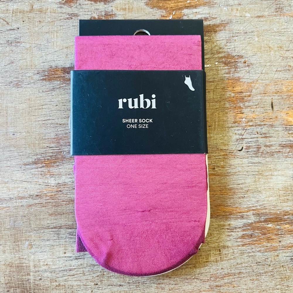 Cotton On Sheer Athletic Socks - Magenta Pink